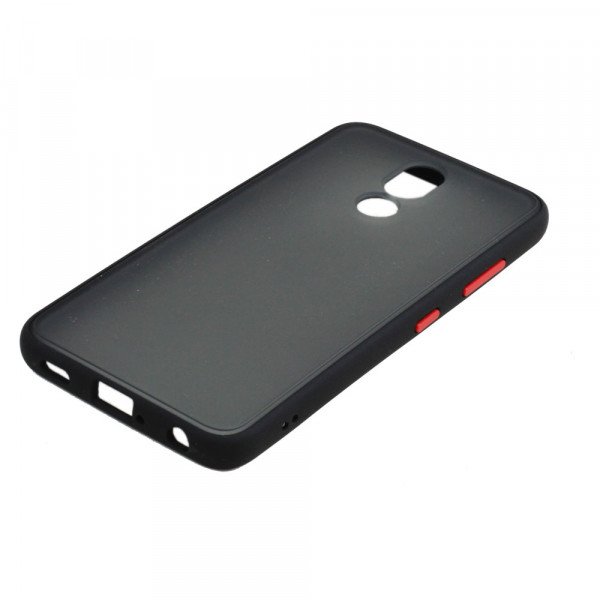 Wholesale LG Stylo 5 Slim Matte Hybrid Bumper Case (Black)